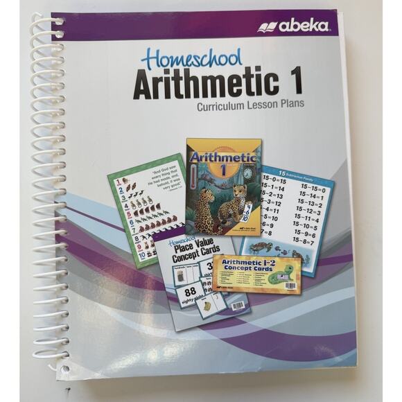 Homeschool Arithmetic 1 Curriculum Lesson Plans ABeka - Picture 1 of 6